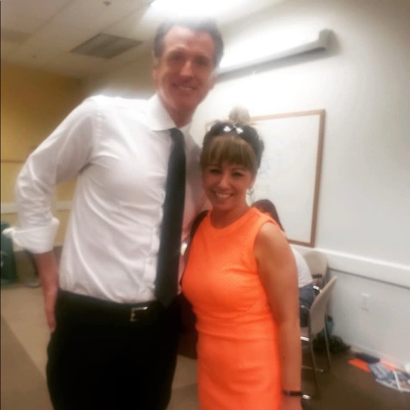 *DONATED**Spenser Jeremy- Bright Orange Scuba Dress! **FINAL PRICE ** - Picture 14 of 15